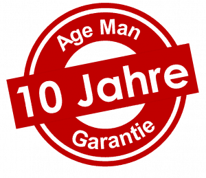 Nur Alterssimulationsanzug AgeMan Premium bietet Ihnen 10 Jahre Garantie!