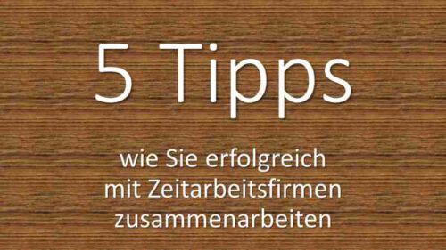 5 Tipps zur Zeitarbeit in der Altenpflege