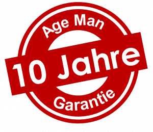 Nur Alterssimulator AgeMan Premium bietet 10 Jahre Garantie